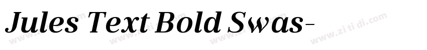 Jules Text Bold Swas字体转换